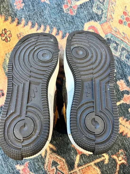 Nike Women’s Air Force 1 White & Leopard Accent Low-Top Sneakers - Picture 4 of 5